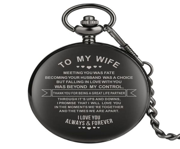 to my wife design engraving custom retro quartz pocket watch anniversary couples gifts arabic numerals display pendant clock7198632, Slivery;golden
to my wife design engraving custom retro quartz pocket watch anniversary couples gifts arabic numerals display pendant clock7198632, Slivery;golden