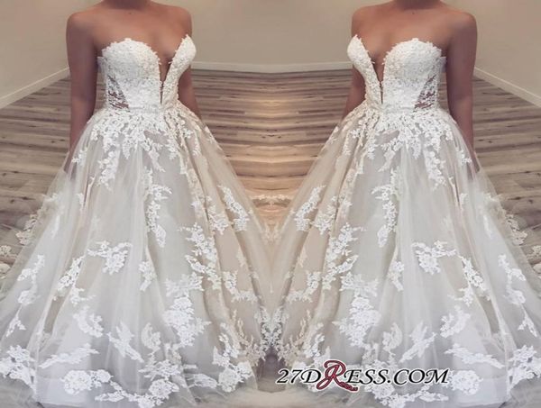 a line strapless sweetheart neckline sleeveless lace wedding dresses sheer illusion bodice elegant wedding dress bridal gowns brid7210891, White
a line strapless sweetheart neckline sleeveless lace wedding dresses sheer illusion bodice elegant wedding dress bridal gowns brid7210891, White