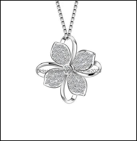 pendant necklaces four leaf clover choker necklace jewelry flower 925 sier pendants chain birthday gift for women drop delivery ot4368793, Silver
pendant necklaces four leaf clover choker necklace jewelry flower 925 sier pendants chain birthday gift for women drop delivery ot4368793, Silver