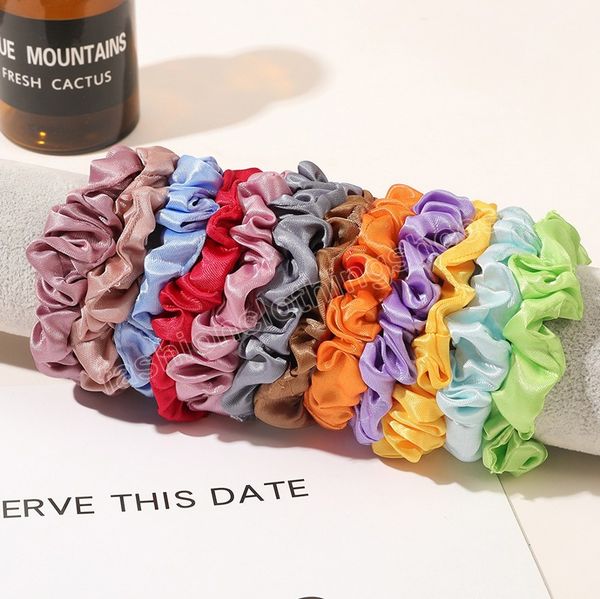 6.5cm satin scrunchies elastic hair band women girls small hair rope simple head band hair tie hair accessories, Slivery;white
6.5cm satin scrunchies elastic hair band women girls small hair rope simple head band hair tie hair accessories, Slivery;white