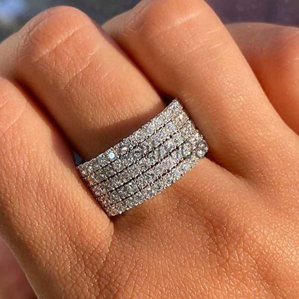 band rings huitan new trendy women rings with white cz stone modern fashion engagement wedding bands cessories versatile female jewelry j230, Silver
band rings huitan new trendy women rings with white cz stone modern fashion engagement wedding bands cessories versatile female jewelry j230, Silver