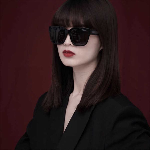 

Fashion top BB sunglasses letter b Family B's new plate square Men's and women's trendy ins Internet celebrity of the same style BB0215 with logo box