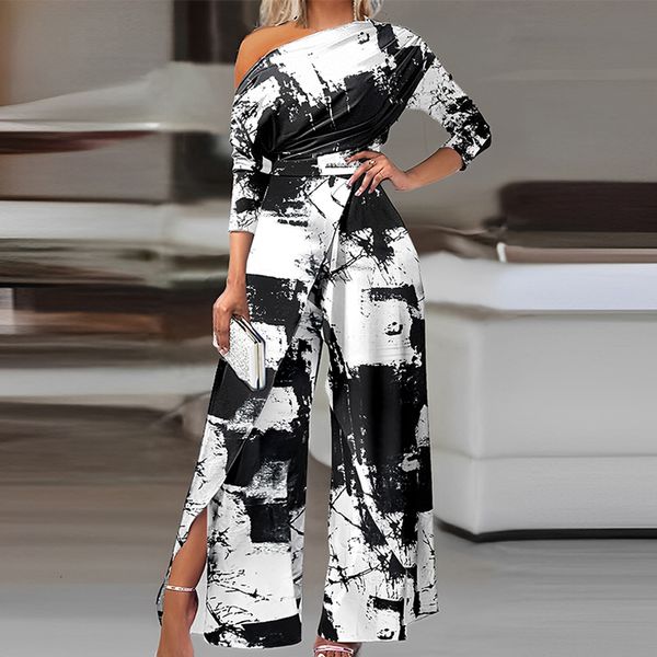 women's jumpsuits rompers women elegant off shoulder party jumpsuit office fashion waist irregular loose playsuit overalls casual long, Black;white
women's jumpsuits rompers women elegant off shoulder party jumpsuit office fashion waist irregular loose playsuit overalls casual long, Black;white