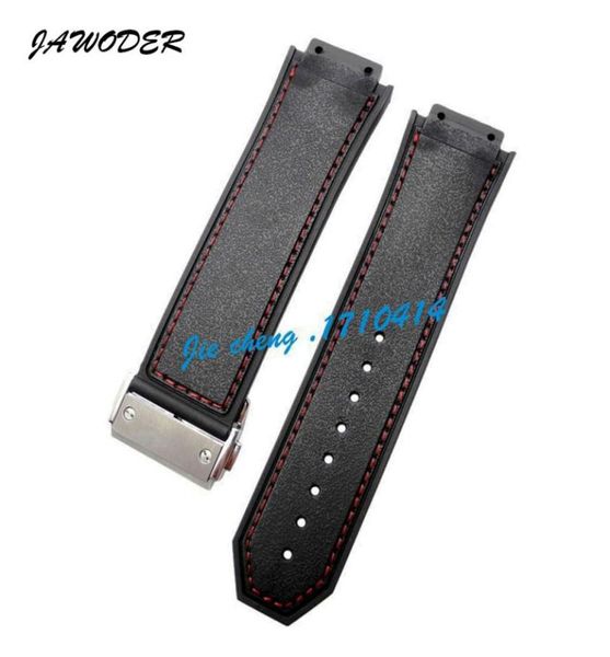jawoder watchband men 26mm x 18mm red stitched black silicone rubber watch band strap deployment buckle for hub big b4982790, Black;brown
jawoder watchband men 26mm x 18mm red stitched black silicone rubber watch band strap deployment buckle for hub big b4982790, Black;brown