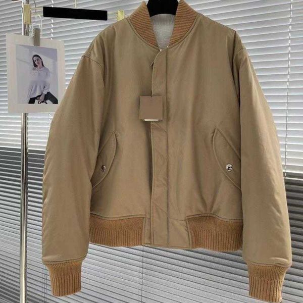 high version men's double-sided jackets burb embroidered baseball jacket designer coat men women wool varsity jacket fashion zipper car, Black;brown
high version men's double-sided jackets burb embroidered baseball jacket designer coat men women wool varsity jacket fashion zipper car, Black;brown