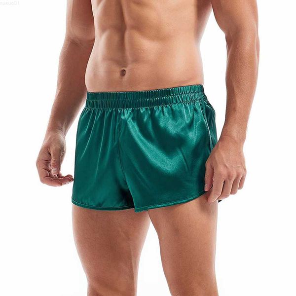 men's shorts satin underwear boxers men's boxer briefs smooth silk pajamas shorts loose split man lounge boxershorts home sleep bo, White;black
men's shorts satin underwear boxers men's boxer briefs smooth silk pajamas shorts loose split man lounge boxershorts home sleep bo, White;black