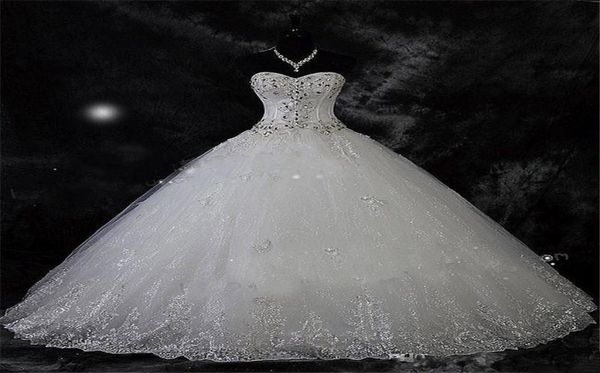 sparkling beading crystal ball gown wedding dresses lace rhinestone plus size robe de mariage bridal vestido de novia4274661, White
sparkling beading crystal ball gown wedding dresses lace rhinestone plus size robe de mariage bridal vestido de novia4274661, White