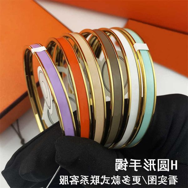 luxury hrems bangle online store round closed ended enamel color plain ring bracelet stainless steel fashion colorless small group with gift, Black
luxury hrems bangle online store round closed ended enamel color plain ring bracelet stainless steel fashion colorless small group with gift, Black