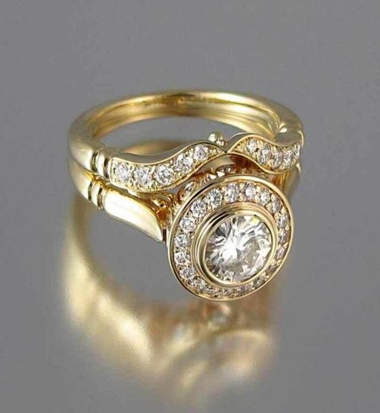 luxury female wedding ring set vintage crystal 18kt yellow gold color stackable ring promise engagement rings for women4349570, Slivery;golden
luxury female wedding ring set vintage crystal 18kt yellow gold color stackable ring promise engagement rings for women4349570, Slivery;golden