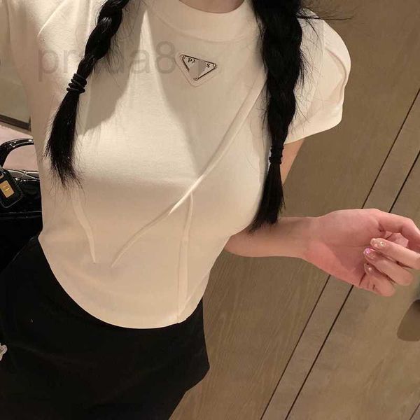 women's t-shirt designer letter triangle mark round neck fish bone slim fit short sleeve t-shirt show thin black and white basic versat
women's t-shirt designer letter triangle mark round neck fish bone slim fit short sleeve t-shirt show thin black and white basic versat