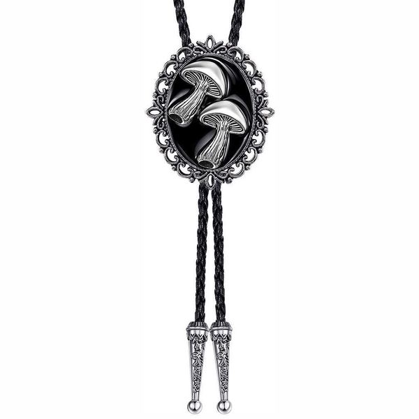 bolo ties mushroom drops glue fashion bolo tie hkd230719, Red