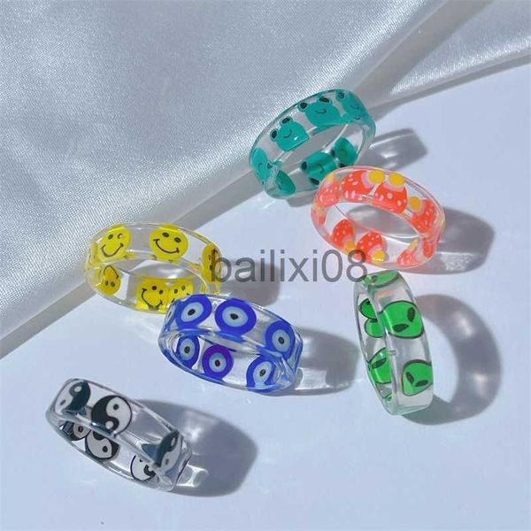 band rings ring for women fashion girl yellow smiley green frog rylic resin rings vintage transparent aesthetic lady's finger jewellery, Silver
band rings ring for women fashion girl yellow smiley green frog rylic resin rings vintage transparent aesthetic lady's finger jewellery, Silver