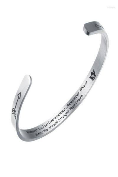 bangle whenever you feel overwhelmed remember whose sister bracelet stainless steel jewelry inspirational for girls women mantra8399828, Black
bangle whenever you feel overwhelmed remember whose sister bracelet stainless steel jewelry inspirational for girls women mantra8399828, Black