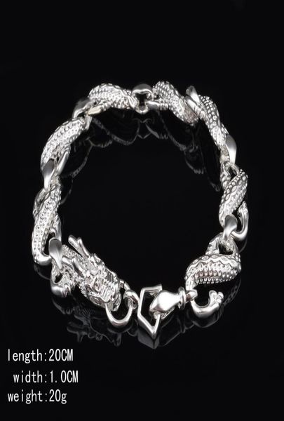 925 sterling silver dragon chain bracelet 10mm x20cm cool street style fashion jewelry christmas gifts low 6250142, Golden;silver
925 sterling silver dragon chain bracelet 10mm x20cm cool street style fashion jewelry christmas gifts low 6250142, Golden;silver