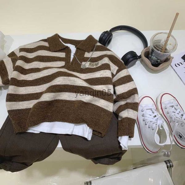 pullover 2023 autumn new children long sleeve striped sweater cotton boys wool knitted shirts cute baby casual knit sweater kids clothes hkd, Blue
pullover 2023 autumn new children long sleeve striped sweater cotton boys wool knitted shirts cute baby casual knit sweater kids clothes hkd, Blue