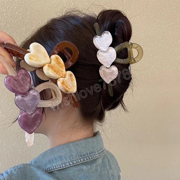 acrylic heart hair claws for women summer fashion temperament grab clip sweet and cute hair accessories daily gifts, Golden;silver
acrylic heart hair claws for women summer fashion temperament grab clip sweet and cute hair accessories daily gifts, Golden;silver