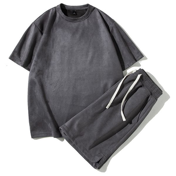men's tracksuits short sleeve ropa men clothing korea fashion 2023 mens designer clothes summer 2 piece sets outfit t shirts shorts 230, Gray
men's tracksuits short sleeve ropa men clothing korea fashion 2023 mens designer clothes summer 2 piece sets outfit t shirts shorts 230, Gray