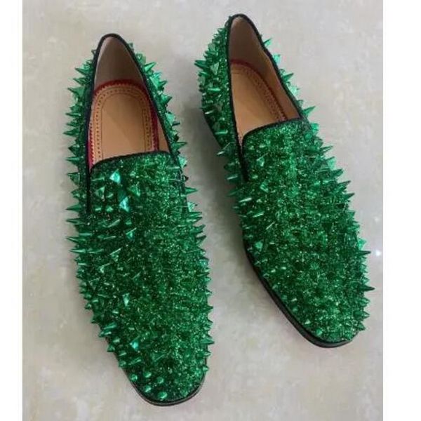 luxury red bottoms dress shoes new green gold long spike rivet glitter round toe flat loafers man fashion slip on shallow low outdoor casual, Black
luxury red bottoms dress shoes new green gold long spike rivet glitter round toe flat loafers man fashion slip on shallow low outdoor casual, Black