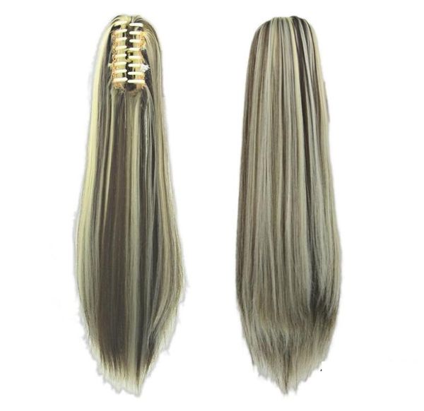 007 synthetic ponytail long straight hair 16quot22quot clip ponytail hair extension blonde brown ombre hair tail with drawstr1553834, Black
007 synthetic ponytail long straight hair 16quot22quot clip ponytail hair extension blonde brown ombre hair tail with drawstr1553834, Black