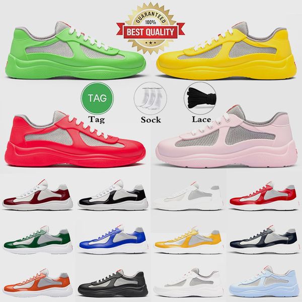 designer casual shoes america cup sneakers men women patent leather brand triangle standard mesh mesh lace-up americas cup outdoor runner tr, Black
designer casual shoes america cup sneakers men women patent leather brand triangle standard mesh mesh lace-up americas cup outdoor runner tr, Black