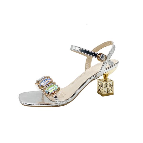 sandals summer women's sandals fashion rhinestones high heel open toe party female shoes silver sandalias grace banquet shoes mujer 230, Black
sandals summer women's sandals fashion rhinestones high heel open toe party female shoes silver sandalias grace banquet shoes mujer 230, Black