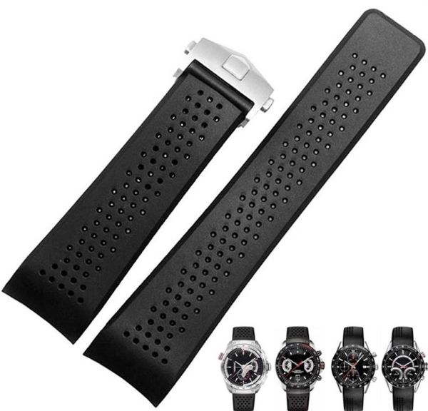 watch band for tag heuer carrera silicone rubber waterproof men women 22 24mm strap accessories bracelet belt244n7784363, Black;brown
watch band for tag heuer carrera silicone rubber waterproof men women 22 24mm strap accessories bracelet belt244n7784363, Black;brown