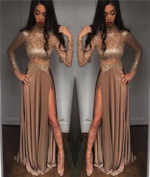2k18 new black girls sparkling sequined sheer long sleeves prom dresses high neck split formal party evening gowns5565382, Black;red
2k18 new black girls sparkling sequined sheer long sleeves prom dresses high neck split formal party evening gowns5565382, Black;red