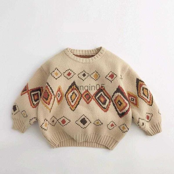 pullover winter new children long sleeve knit sweater vintage print sweater for boys girls loose pullover kids knitted baby clothes hkd2307, Blue
pullover winter new children long sleeve knit sweater vintage print sweater for boys girls loose pullover kids knitted baby clothes hkd2307, Blue