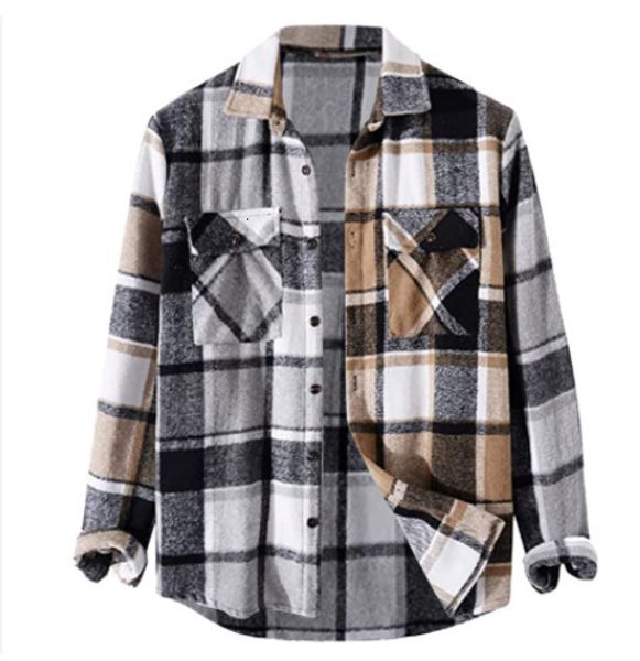 men's casual shirts shirts for men flannel long sleeve blouses casual plaid shirts fall winter shacket streetwear overshirt with pocke, White;black
men's casual shirts shirts for men flannel long sleeve blouses casual plaid shirts fall winter shacket streetwear overshirt with pocke, White;black