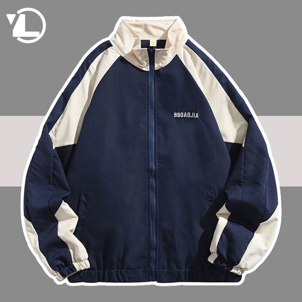 men's jackets harajuku college jacket men women casual patchwork streetwear windbreaker coats spring autumn stand collar thin varsity 2, Black;brown
men's jackets harajuku college jacket men women casual patchwork streetwear windbreaker coats spring autumn stand collar thin varsity 2, Black;brown