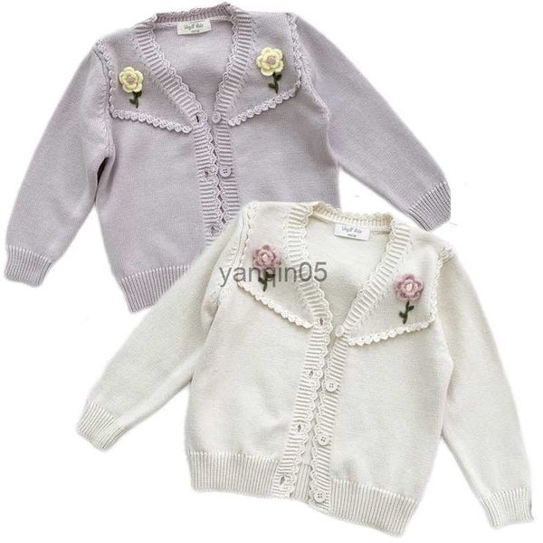 pullover girls floral knitted sweaters autumn toddler cardigans knitwear embroidery cotton clothes baby kids outwear jacket sweater hkd2307, Blue
pullover girls floral knitted sweaters autumn toddler cardigans knitwear embroidery cotton clothes baby kids outwear jacket sweater hkd2307, Blue