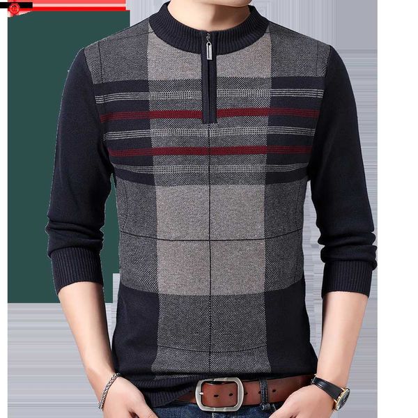 men's sweaters 2022 striped zipper pullovers sweater fashion knitted men clothing thick winter warm sweaters mens christmas sweatshirts, White;black
men's sweaters 2022 striped zipper pullovers sweater fashion knitted men clothing thick winter warm sweaters mens christmas sweatshirts, White;black