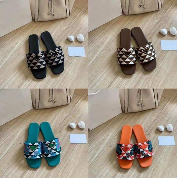 p brand designer woman luxury metallic slide sandals women embroidered fabric slippers classics sandal triangle summer beach low heel, Black
p brand designer woman luxury metallic slide sandals women embroidered fabric slippers classics sandal triangle summer beach low heel, Black