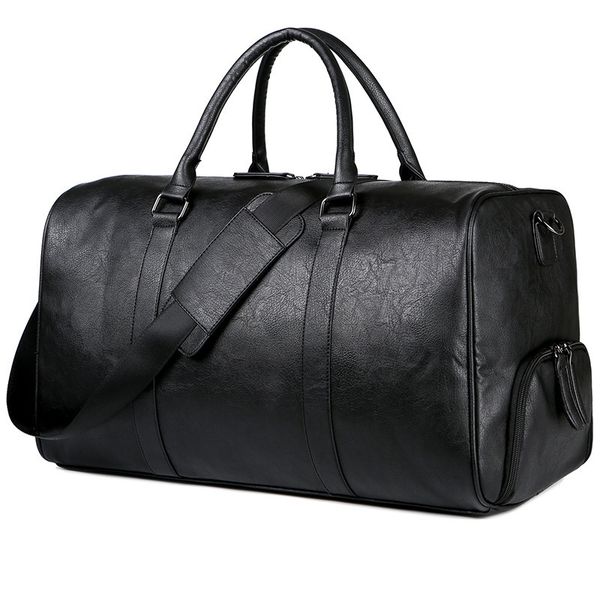duffel bags pu leather travel bag with large capacity good quality for men and black color with handle bag for clothes 230719
duffel bags pu leather travel bag with large capacity good quality for men and black color with handle bag for clothes 230719