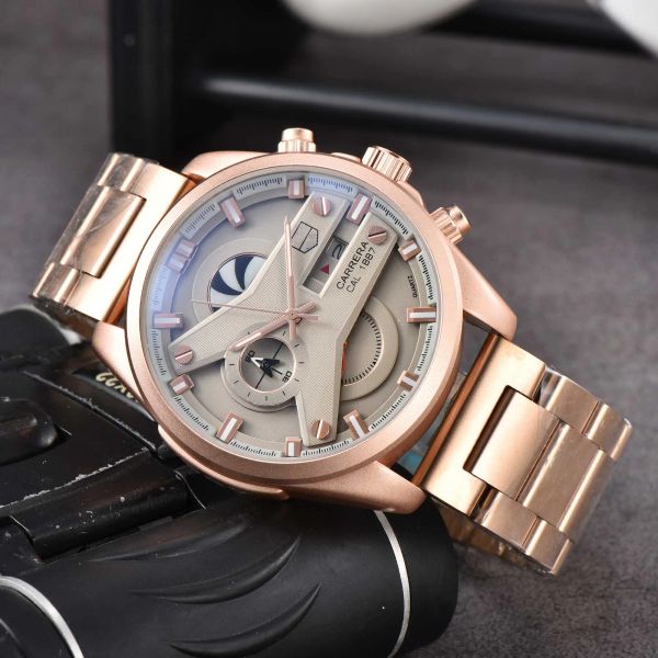 2023 men's watch explosive business fashion hand rose gold steel strap quartz movement sapphire scratch resistant crystal gi, Slivery;brown
2023 men's watch explosive business fashion hand rose gold steel strap quartz movement sapphire scratch resistant crystal gi, Slivery;brown