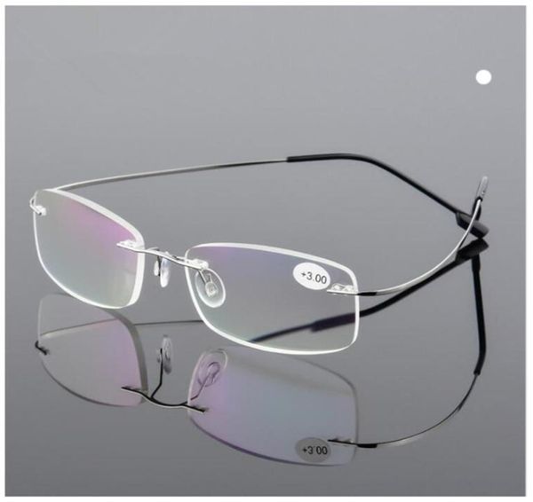 ultra light flexible memory titanium rimless reading glasses diopter 100150200250300350 405426527
ultra light flexible memory titanium rimless reading glasses diopter 100150200250300350 405426527