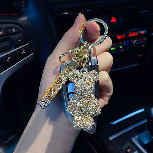 key rings charm rhinestone cartoon bear keychain pendant for women bag men car key chain accessories girl gift anime animal metal keyring l2, Slivery;golden
key rings charm rhinestone cartoon bear keychain pendant for women bag men car key chain accessories girl gift anime animal metal keyring l2, Slivery;golden