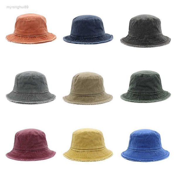 new raw edge washed bucket hat casual solid color foldable basin outdoor travel sun female y4t5, Blue;gray
new raw edge washed bucket hat casual solid color foldable basin outdoor travel sun female y4t5, Blue;gray