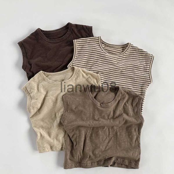 t-shirts summer new slub cotton children's thin sleeveless tank retro korean boys and girls breathable casual tshirt baby wt817 x0719, Blue
t-shirts summer new slub cotton children's thin sleeveless tank retro korean boys and girls breathable casual tshirt baby wt817 x0719, Blue