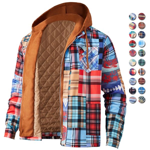 men's jackets mens autumn winter jacket harajuku plaid hooded zipper long sleeve basic casual shirt european american size s 5xl 230719, Black;brown
men's jackets mens autumn winter jacket harajuku plaid hooded zipper long sleeve basic casual shirt european american size s 5xl 230719, Black;brown