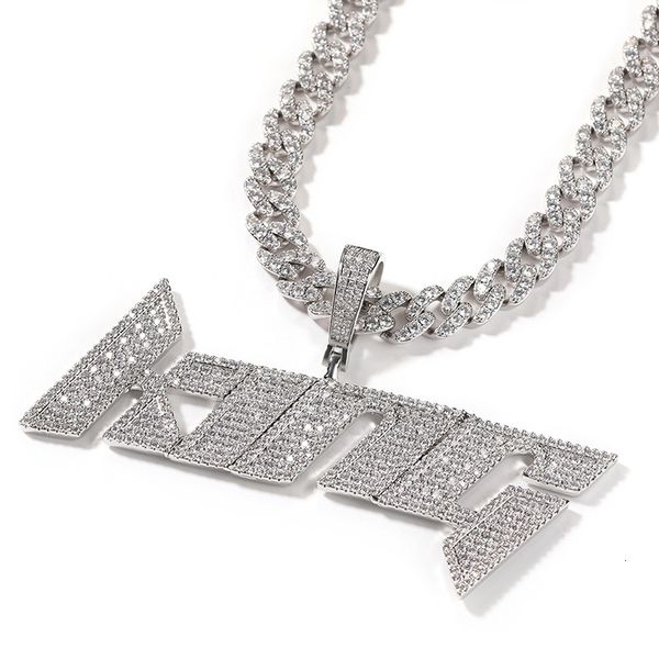 pendant necklaces customized personality letters name pendants necklaces for men hip hop cz stone bling iced out rapper jewelry drop 230718, Silver
pendant necklaces customized personality letters name pendants necklaces for men hip hop cz stone bling iced out rapper jewelry drop 230718, Silver
