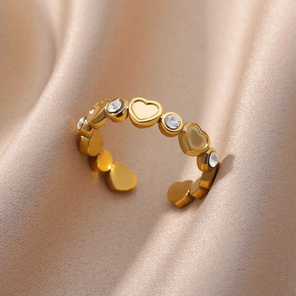 band rings zircon green heart rings for women stainless steel zircon adjustable finger couple ring party jewelry gift femme r230822, Silver
band rings zircon green heart rings for women stainless steel zircon adjustable finger couple ring party jewelry gift femme r230822, Silver