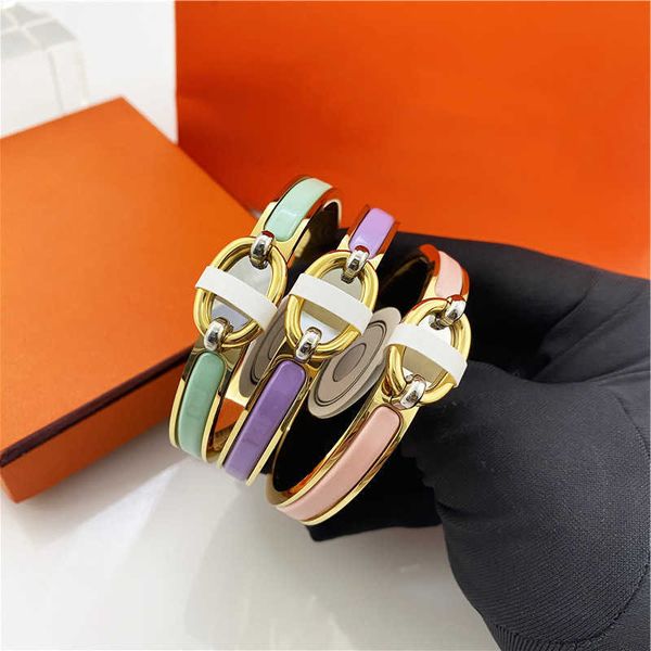luxury hrems bangle online store high version new enamel pig nose bracelet love product anchor chain 8way buckle couple titanium steel stain, Black
luxury hrems bangle online store high version new enamel pig nose bracelet love product anchor chain 8way buckle couple titanium steel stain, Black