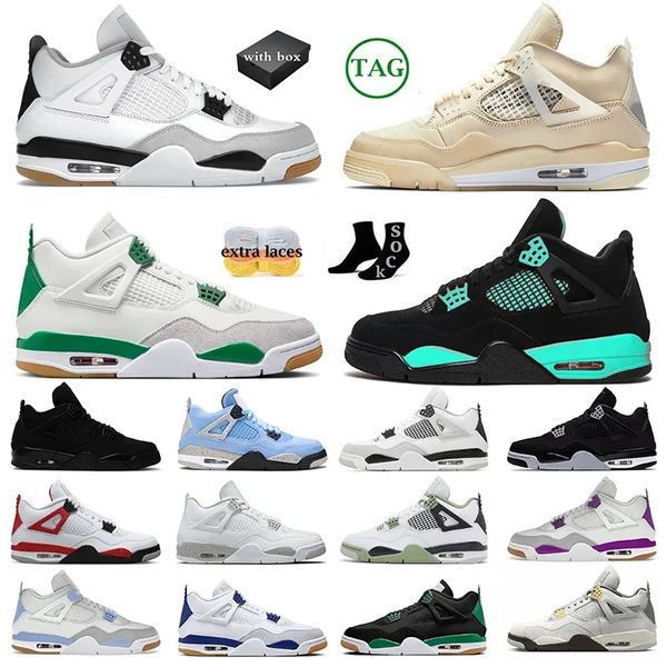 with box 4s basketball shoes women men 4 retro military black cat red thunder university blue cool greys trainer sneakers size 36-47
with box 4s basketball shoes women men 4 retro military black cat red thunder university blue cool greys trainer sneakers size 36-47