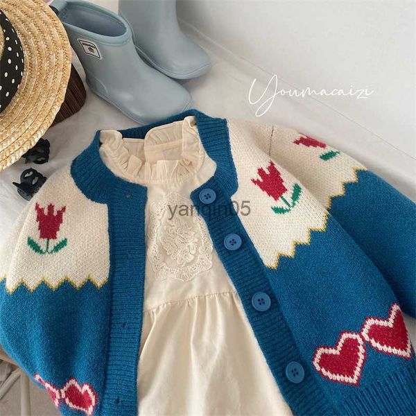 pullover autumn 2022 new children wear girls flower sweater children soft retro cardigan jacket girl cardigan sweater o-neck open stitch hkd, Blue
pullover autumn 2022 new children wear girls flower sweater children soft retro cardigan jacket girl cardigan sweater o-neck open stitch hkd, Blue