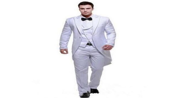 white wedding tailcoats groomsmen tuxedos custom made three pieces peaked lapel men suit jacketpantvesttie7260795, Black;gray
white wedding tailcoats groomsmen tuxedos custom made three pieces peaked lapel men suit jacketpantvesttie7260795, Black;gray