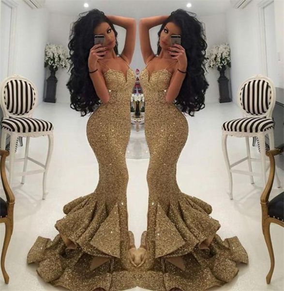 bling gold sequins mermaid prom dresses spaghetti open back ruffles sweep train evening gowns pageant dress2597442, Black
bling gold sequins mermaid prom dresses spaghetti open back ruffles sweep train evening gowns pageant dress2597442, Black