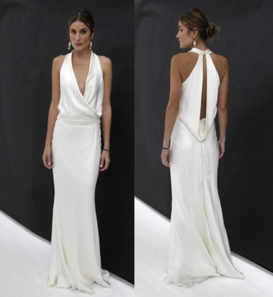 fashion mermaid beach wedding dresses halter deep v neck boho bridal gown backless satin vestidos de novia7192567, White
fashion mermaid beach wedding dresses halter deep v neck boho bridal gown backless satin vestidos de novia7192567, White