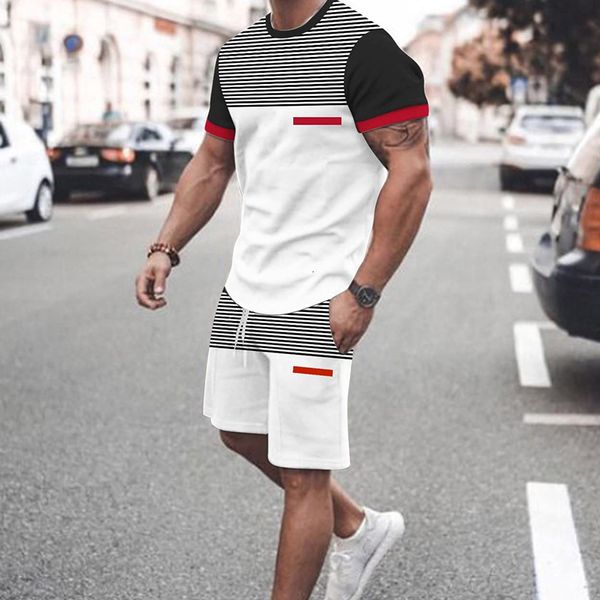 men's tracksuits sports suit summer clothing 3d t shirt men 2 piece set stripes outfit male shorts sets vintage t shirts 230719, Gray
men's tracksuits sports suit summer clothing 3d t shirt men 2 piece set stripes outfit male shorts sets vintage t shirts 230719, Gray