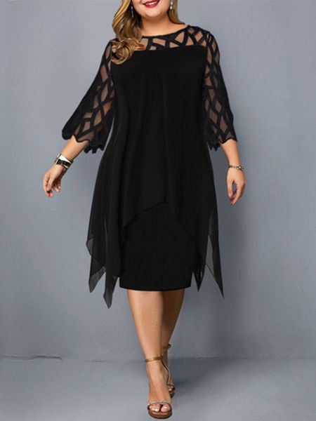 plus size dresses size 4xl 5xl 6xl lace mesh elegant midi party dress red black green purple loose hellow women's clothing 230719
plus size dresses size 4xl 5xl 6xl lace mesh elegant midi party dress red black green purple loose hellow women's clothing 230719